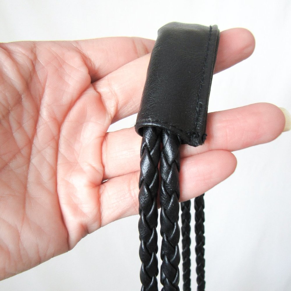 VINTAGE Tiannl Italian Black Suede Leather Purse Shoulder Bag Classic Gold - Picture 3 of 10